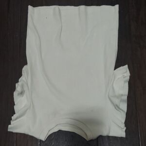 Kids' Soft Cream Ruffle Sleeve Tee